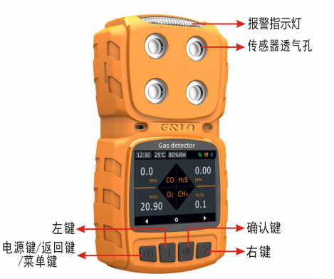 便攜式擴散型二氧化氯CLO2氣體檢測儀